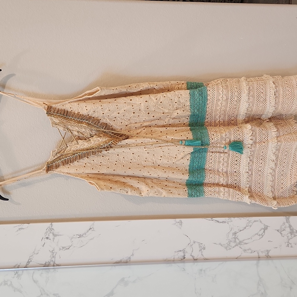 Gypsy Queen Tan Boho Dress